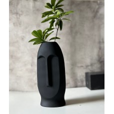 Ceramic Abstract Face Vase