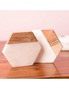 Hexageon Coaster Trivet Set